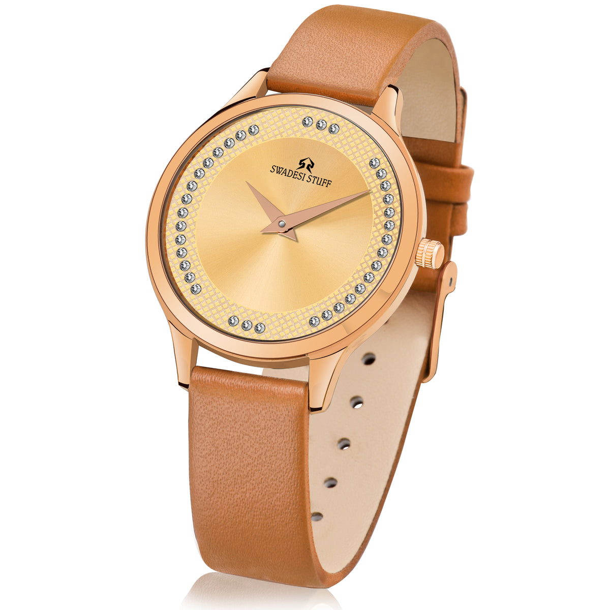 Stefanos - Brown - Premium & Luxurious Watch For Women