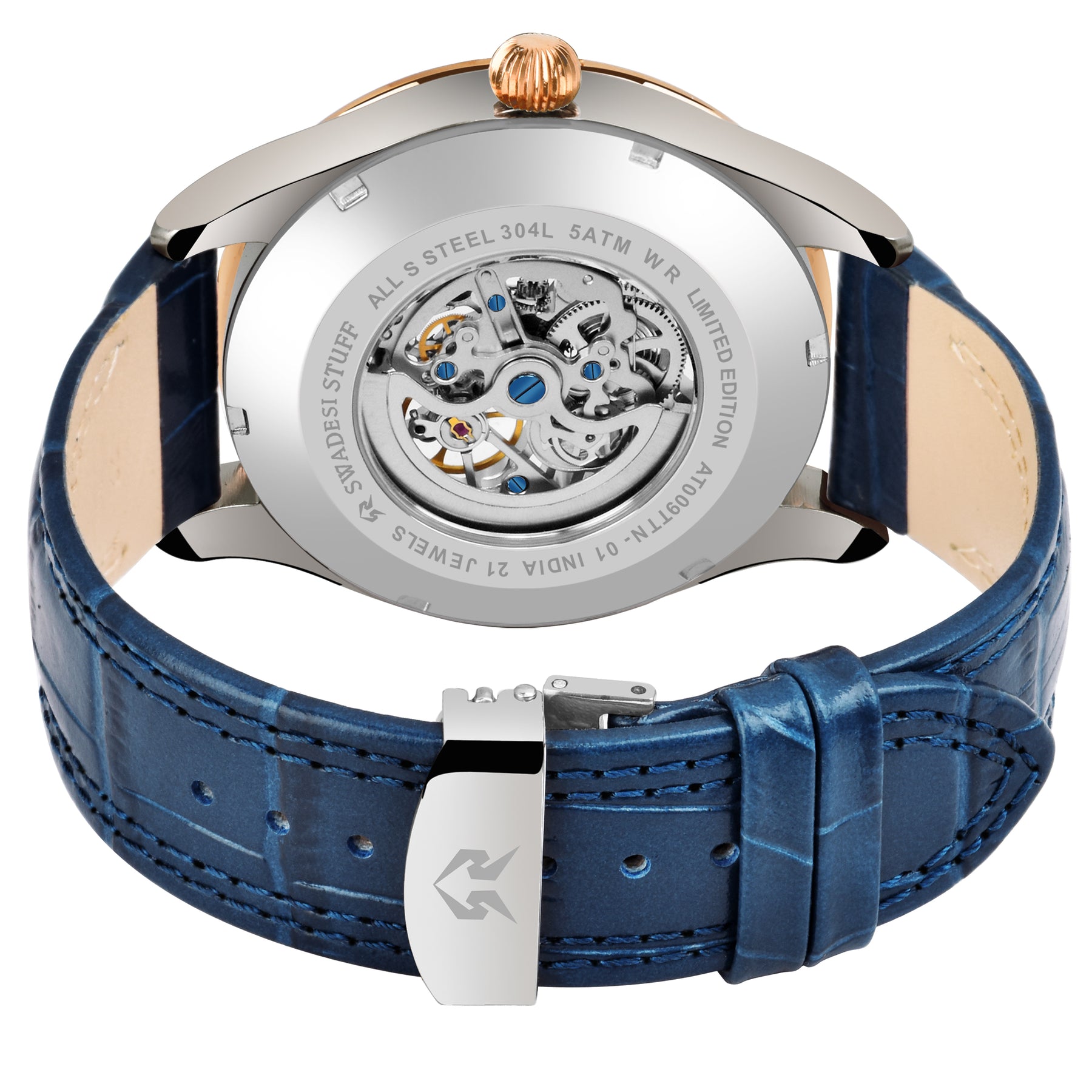 Glitterati - Blue - Premium Automatic Watch For Men