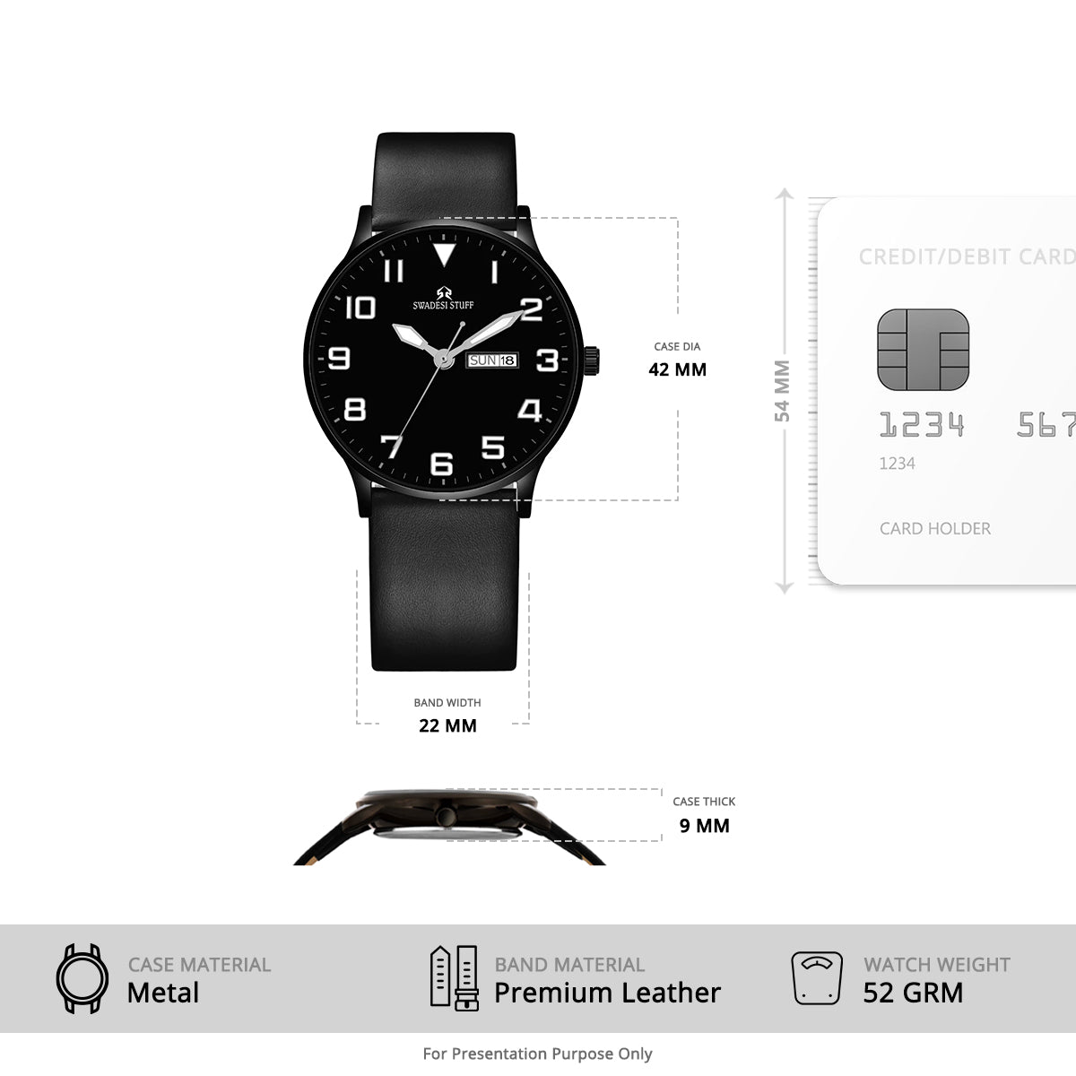 The Classique - Black - Premium & Luxurious Watch For Men