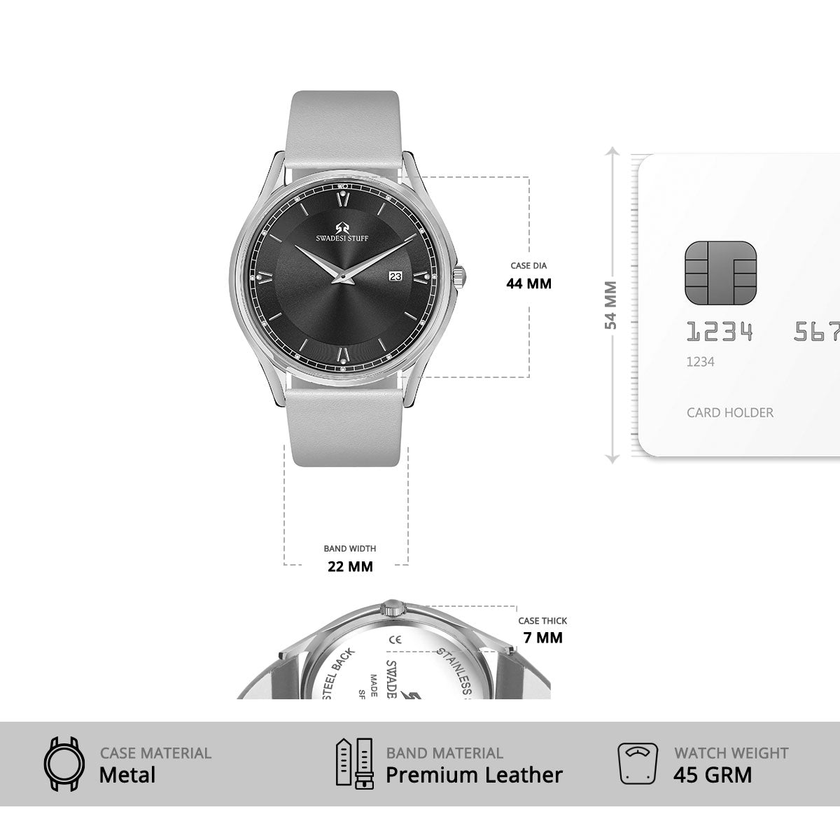 The Classique II - Grey - Premium & Luxurious Watch For Men