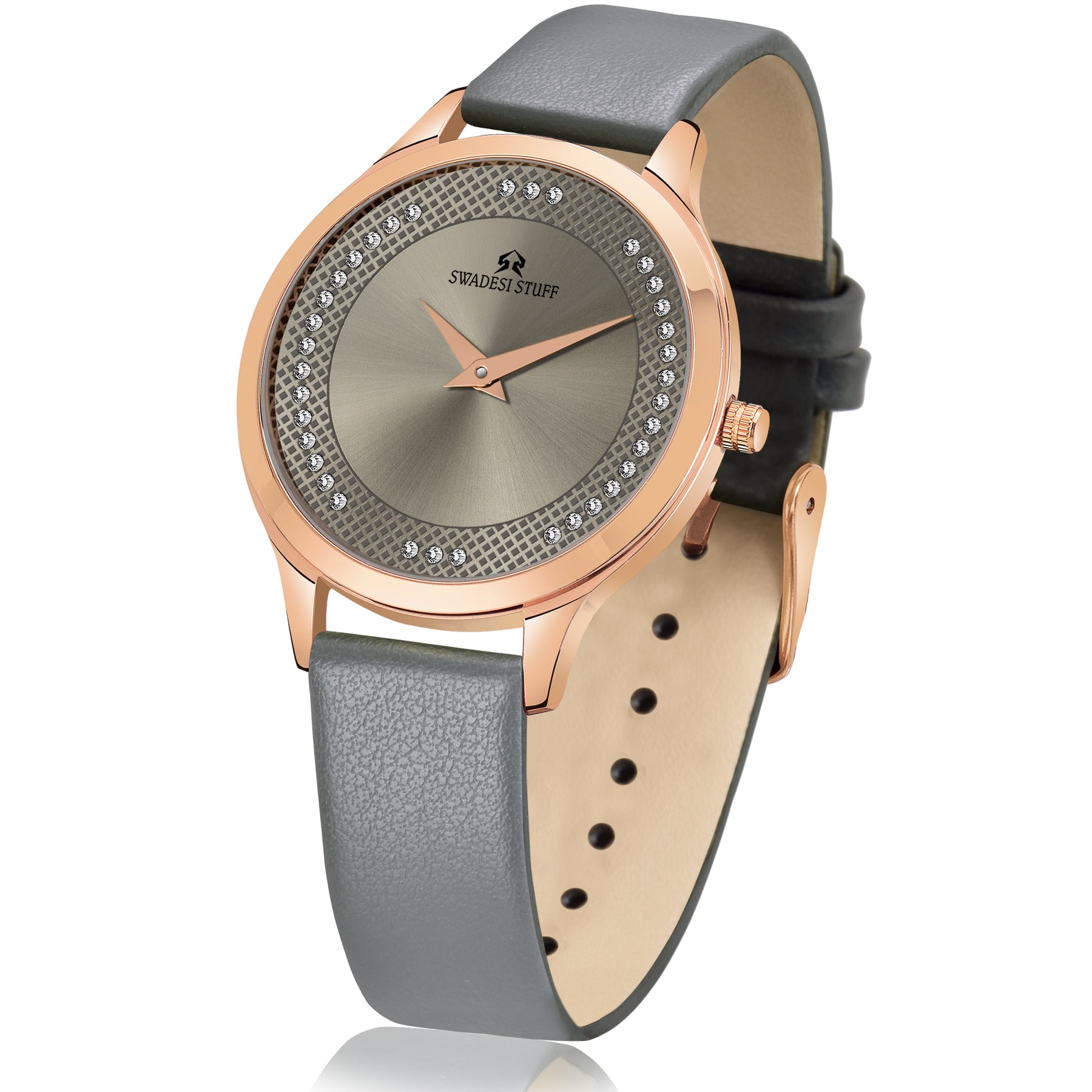 Stefanos - Grey - Premium & Luxurious Watch For Women