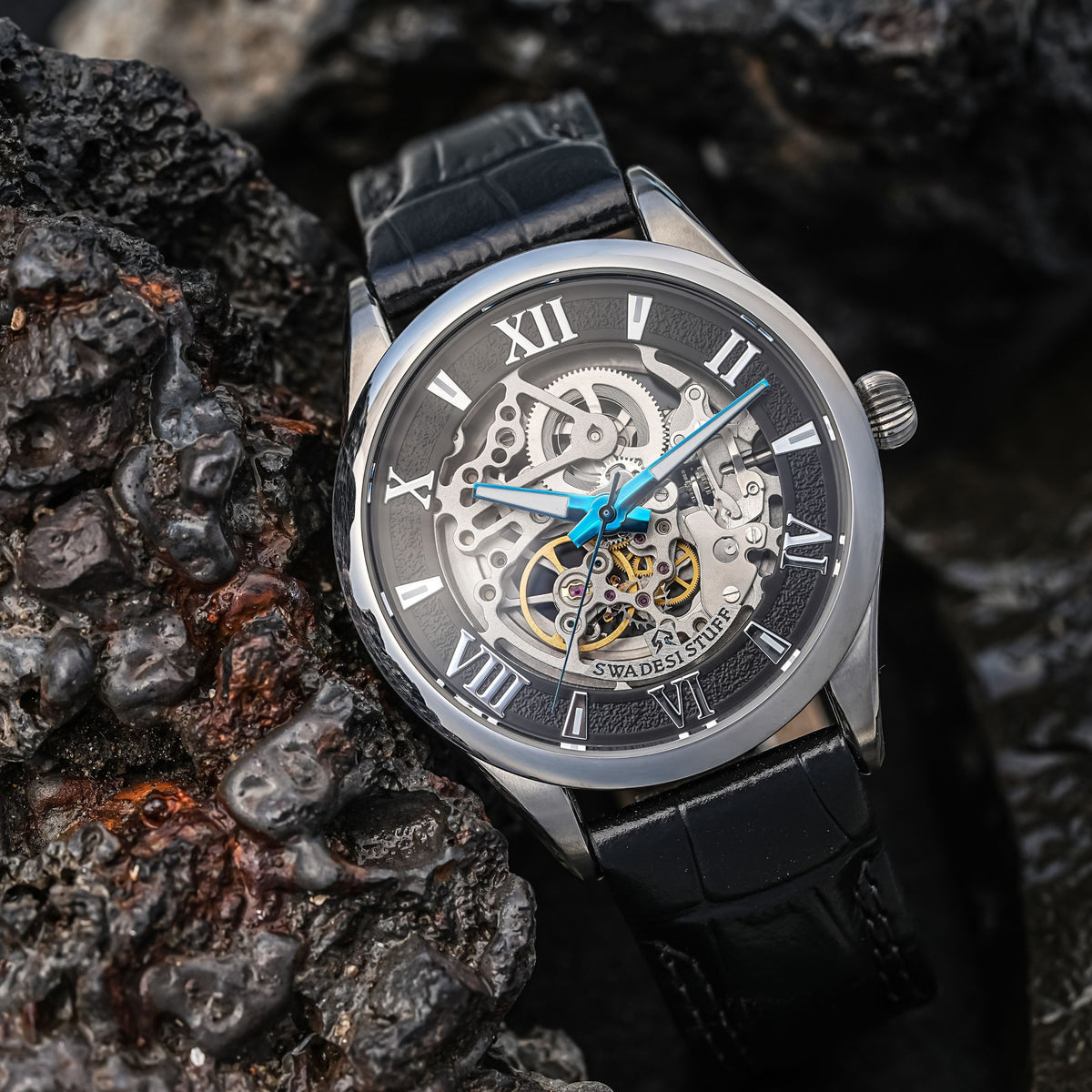 Glitterati - Black - Premium Automatic Watch For Men