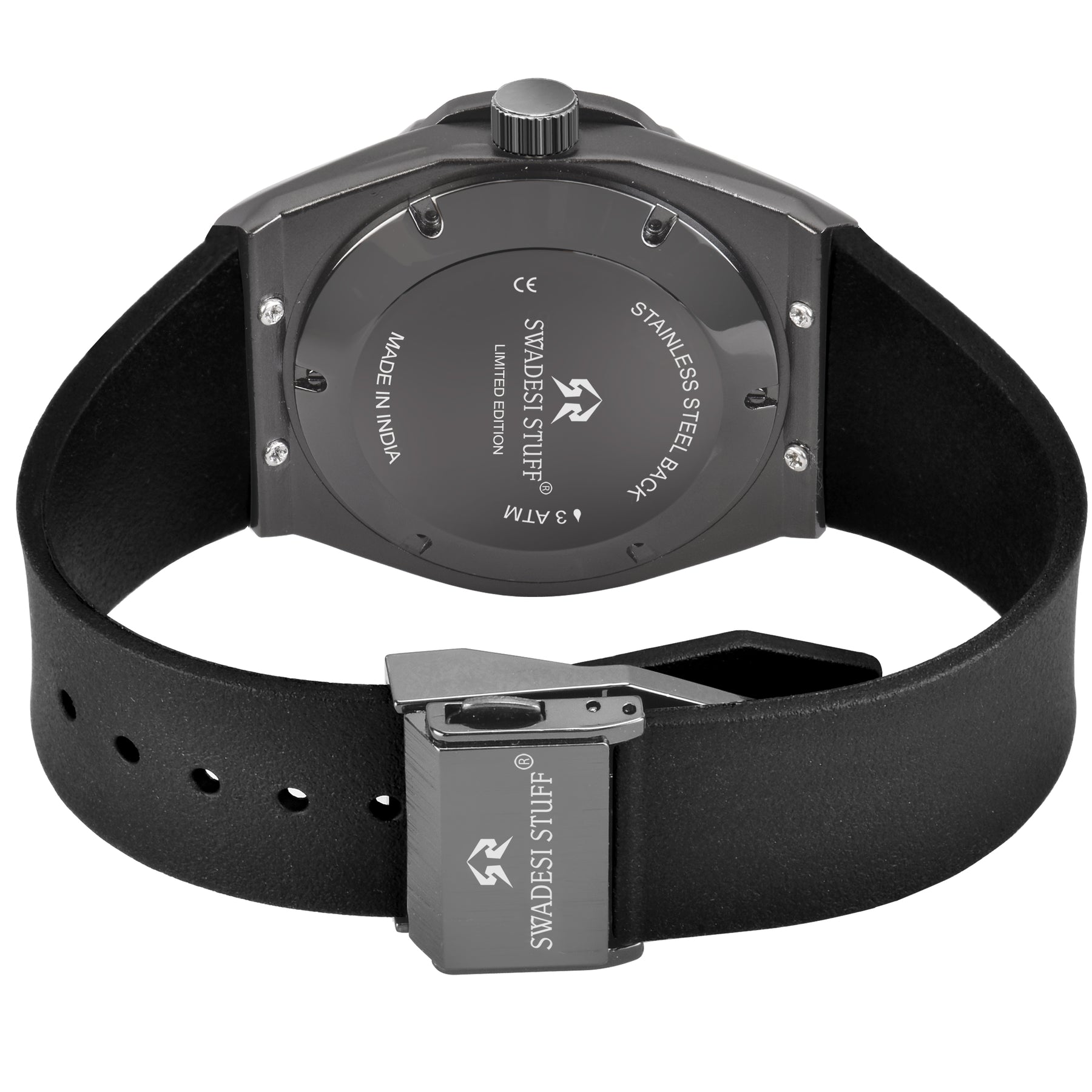 Aegis - Black - Premium Silicone Strap Watch For Men