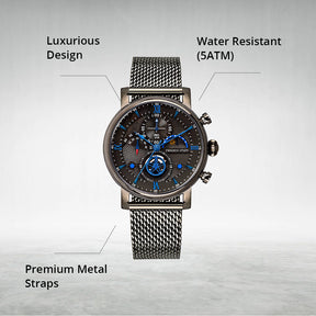 Cognoscenti - Grey - Premium Metal Watch For Men