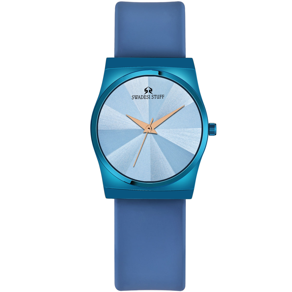 Selloria mens watch Round Dial Men's Analog Watch A Letter Dial Blue