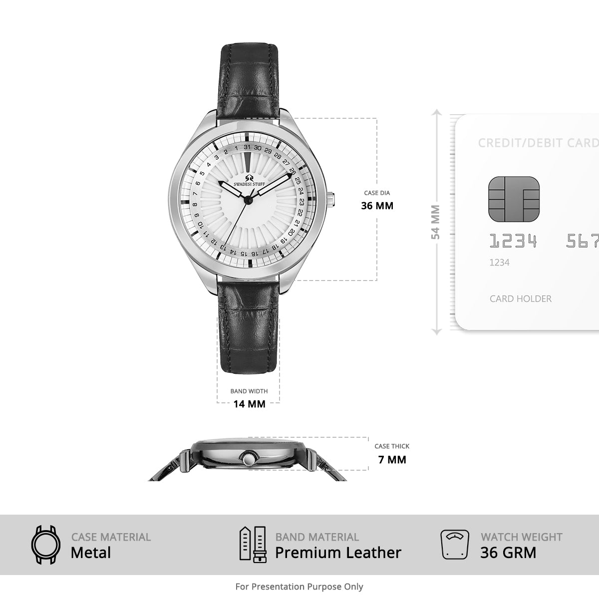 The Mariner - Grey - Premium & Luxurious Watch For Women