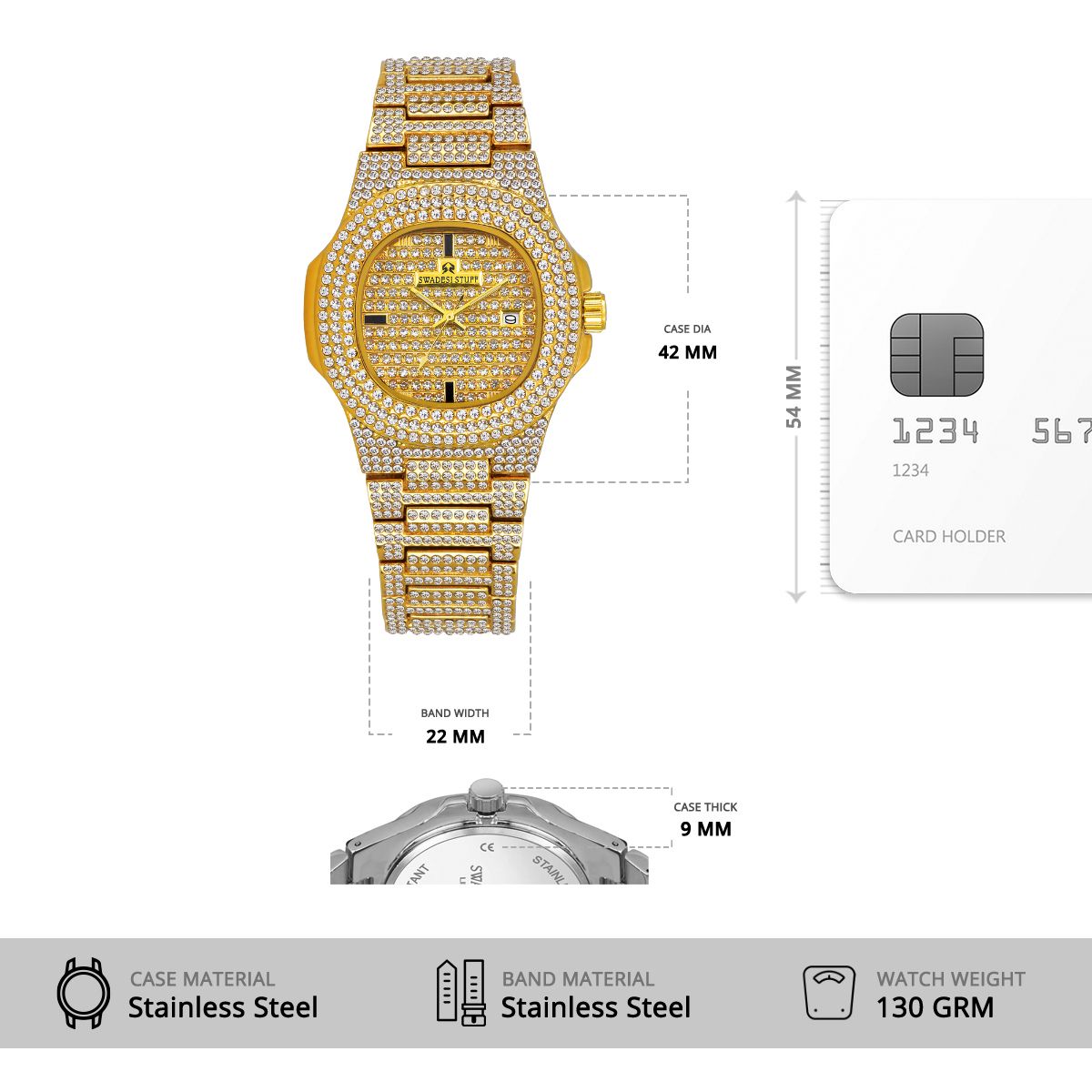 The Emperor - Premium & Luxurious Metal Watch For Men