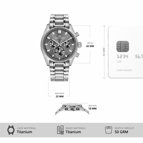 Aerodyne - Green - Premium Titanium Metal Watch For Men