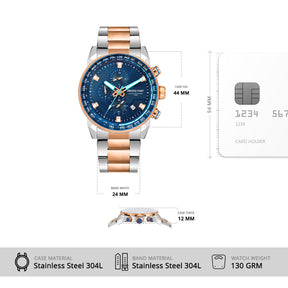 Coupe - Blue - Premium Metal Watch For Men